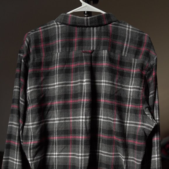IZOD Flannel Button Down Shirt - LARGE - Picture 2 of 3